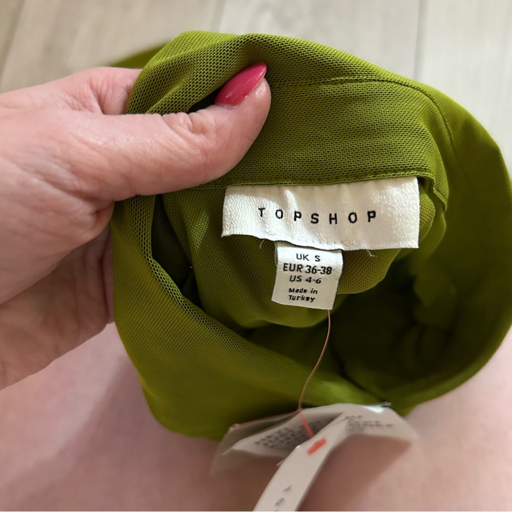 Topshop Mesh Button Down - Picture 7 of 9